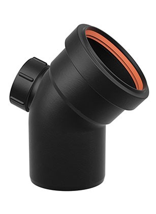 45°弯头单扩(带口)