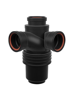 同层积水漩流直角四通（三代）