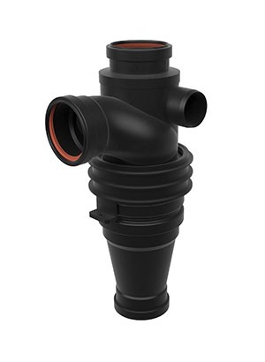 同层预埋积水排除漩流左四通