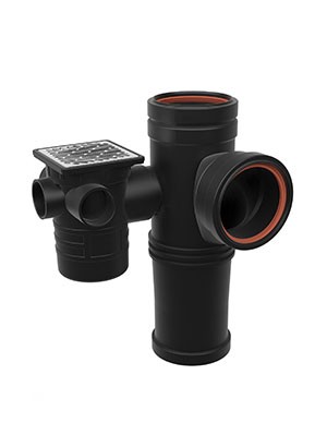 零降板漩流汇集器（左）