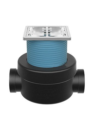 双通道补水地漏